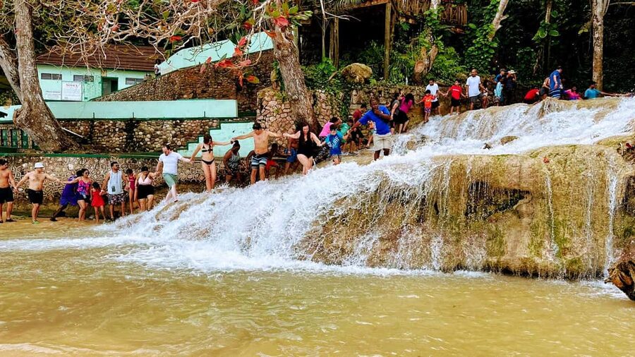 From Ocho Rios / Runaway Bay: Day Trip to Dunn's River Falls - The 590-Foot Waterfall Hike, Steps, Shade, and Photo Stops