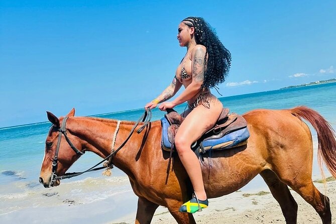 Horseback Ride and Swim Experience Montego with Transportation - Beachside Horse Riding With a Swim, Plus Photos in Montego Bay