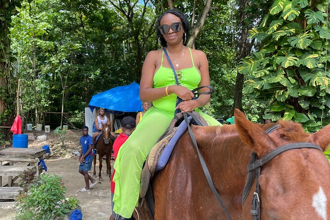 Horseback Riding and Swimming then Dunn's River Falls - Pickup, Ride Style, and What the 6-Hour Clock Feels Like