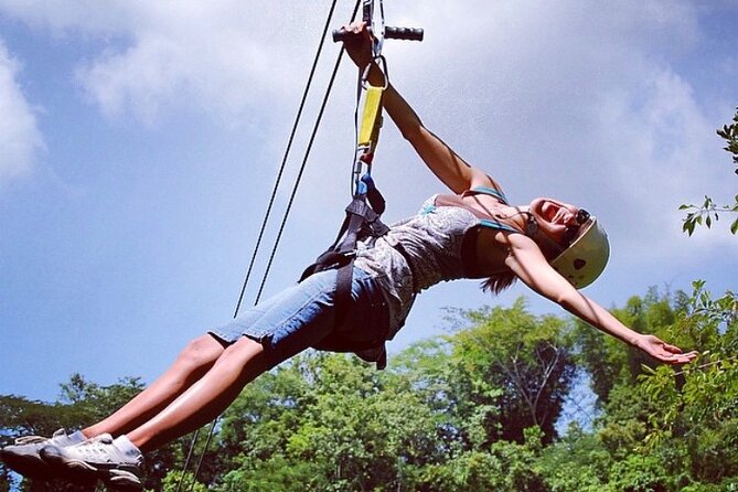 Horseback Riding, ATV and Ocean Zip lining combo from Montego Bay - Sandy Bay: Beach Ride, Sea Swim, and Reading Heights Views