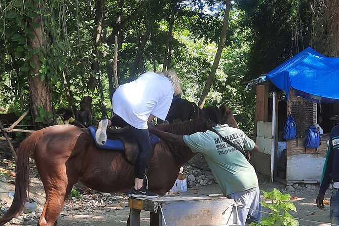 Horseback Riding, Bluehole Secret Falls, Dunns River tour from Montego Bay - Dunns River: why the second falls stop feels different