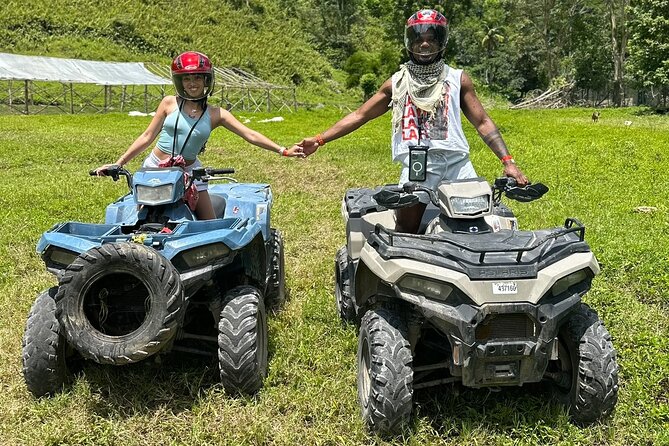 Jamaica ATV's Adventure - Stop for photos and the kind of break that actually helps
