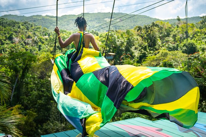 Jamaica Swing Drone Photoshoot with Dress Lunch and Transport - First stop: getting to Rad Venture Swing in Ocho Rios