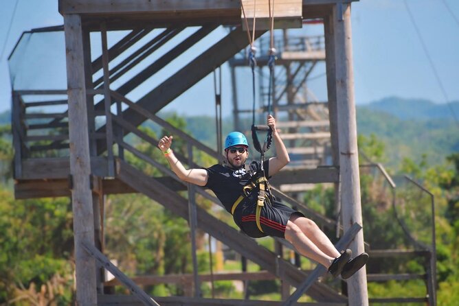 Jamwest Reggae Zipline Tour from Negril - Rappel down, then safari jeep back to the clubhouse