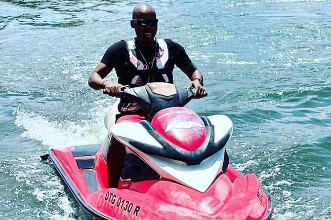 Jet Ski/ Parasailig Water Activity in Montego Bay Jamaica. - Pickup, North-Coast Views, and the White House Beach Stop