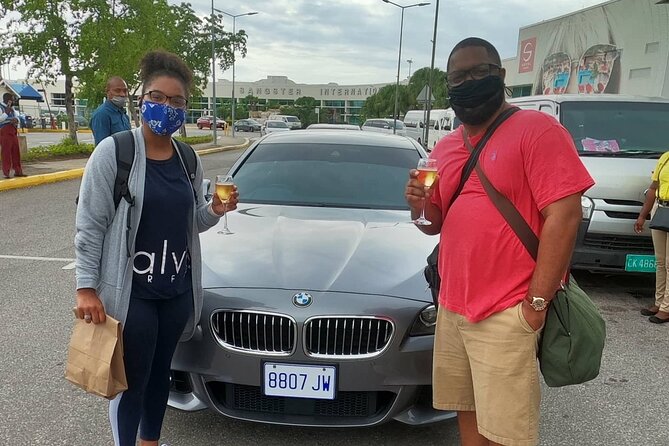 Luxury Transfer: Montego Bay Airport - Negril & Ocho Rios Resorts - The in-car welcome: champagne, Wi-Fi, and that calm first hour