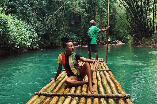 Martha Brae Bamboo Rafting Experience From Montego Bay - Your bamboo raft captain and storyteller moment