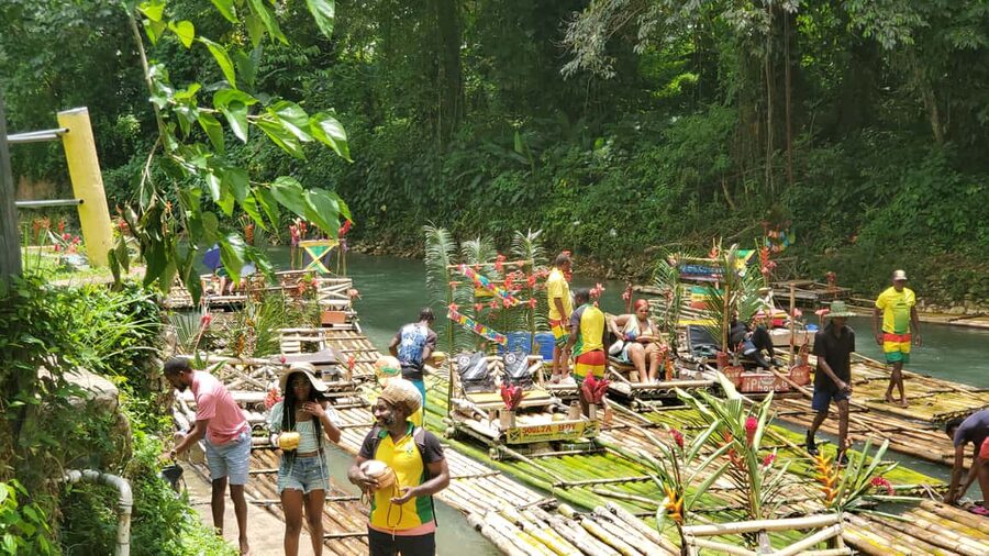 Montego Bay: Bamboo Raft Cruise on the Great River - Great River scenery, river dips, and the fun of being part of the flow