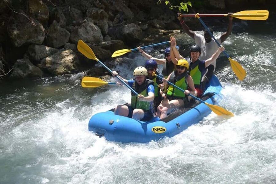 Montego Bay: Dunn's River Falls and River Rapids Adventure - Montego Bay to the Ocho Rios area, fast and focused