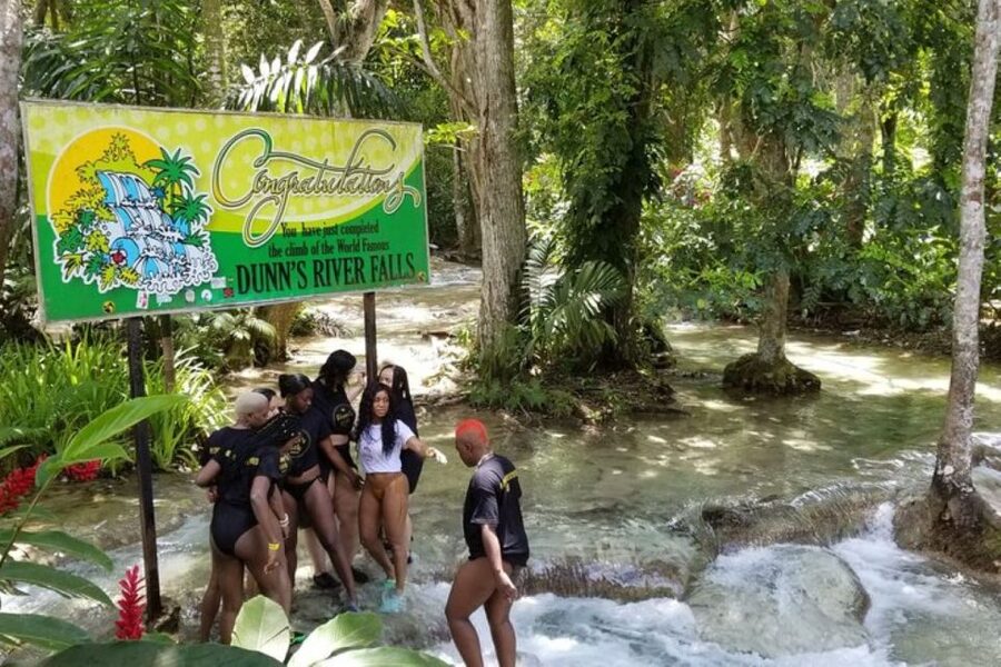 Montego Bay: Dunn's River Falls and River Rapids Adventure - The boat ride to the sea, a fun finish