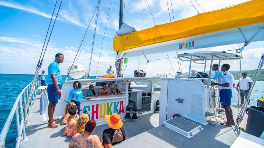 Montego Bay/Negril/Lucea: All-Access Adventure Pass - Horseback Ride ’N’ Swim and the ocean zipline setup