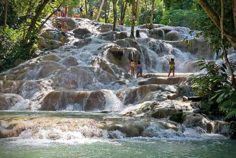 Montego Bay: Private Dunn's River Falls and Blue Hole Tour - From Montego Bay to the Ocho Rios area: plan for real driving time