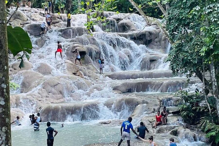 Montego Bay: Private Dunn's River Falls and Blue Hole Tour - Island Gully Falls Blue Hole: what it means to go beyond the view
