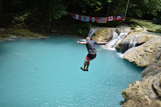 Montego Bay Shore Excursion: Blue Hole & Secret Falls Tour plus Shopping - Ocho Rios shopping plus a jerk lunch stop at Scotchies