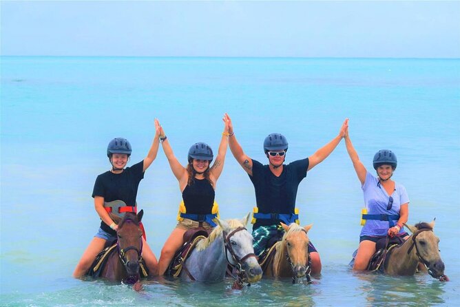 Negril 45-minute Guided Horseback Ride and Swim - Price value: $95 for pickup, helmets, guide, and the rest of the day math