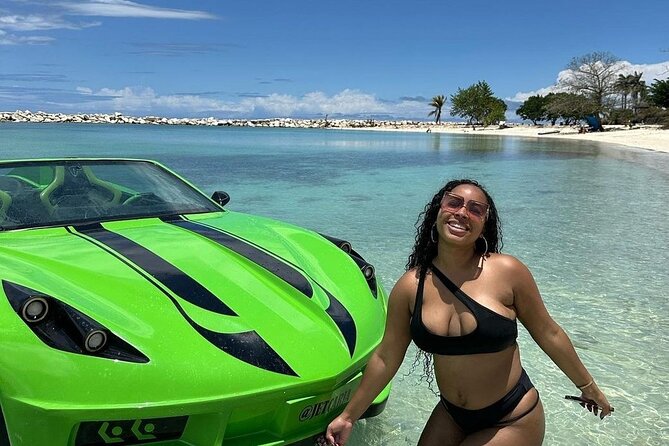 New Jet Car Activity In Montego Bay Jamaica - The Doctors Cave Beach Pass-By: Quick Sightseeing With Real Context
