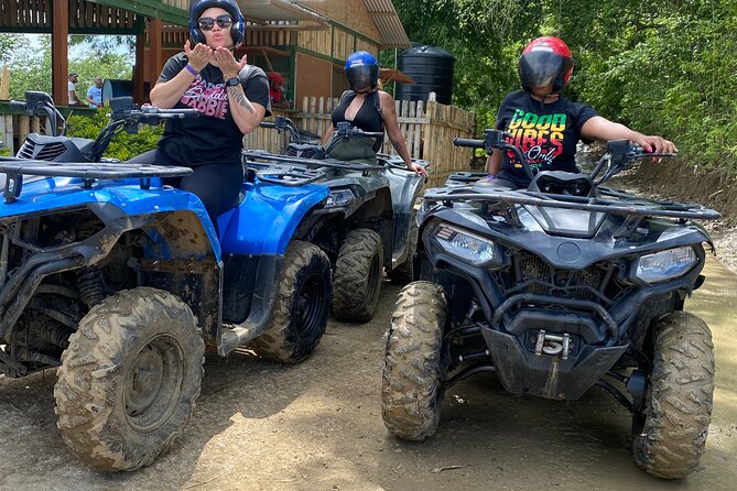 No driver’s license required Atv ride with transportation. - Price and value for about $140 per person