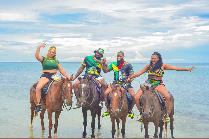 OCEAN HORSE-BACK RIDING & BAMBOO RAFTING + Limestone MASSAGE - Bamboo rafting on the St Ann and St Mary river