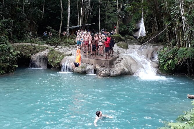 Private Blue Hole and River Tubing from Ocho Rios - Blue Hole Adventure Time: Rope Swing, Jumps, Caves, and Waterfall Area Play (About 1.5 Hours)