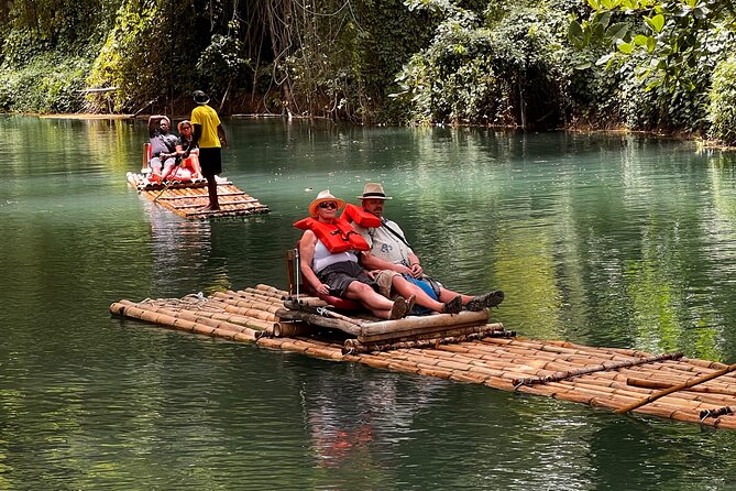 Private Martha Brae Bamboo Rafting Tour with Private Transfer - Boarding the 30 ft bamboo raft, and what your captain does