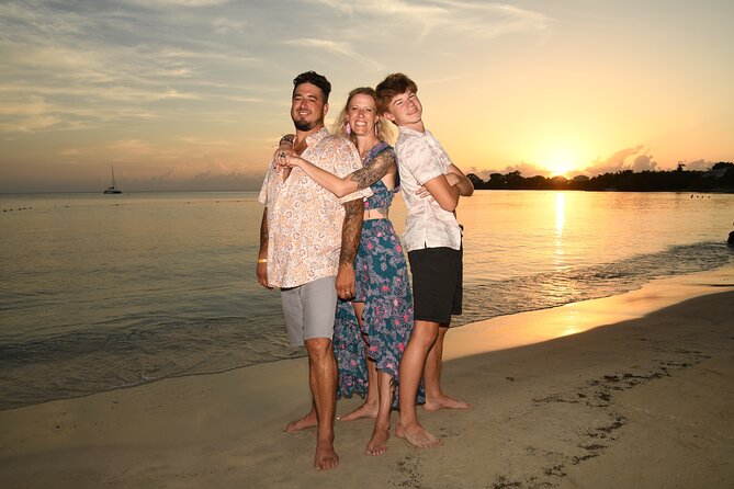 Private Professional Photography Session in Jamaica - Negril Seven Mile Beach, set up for real vacation portraits