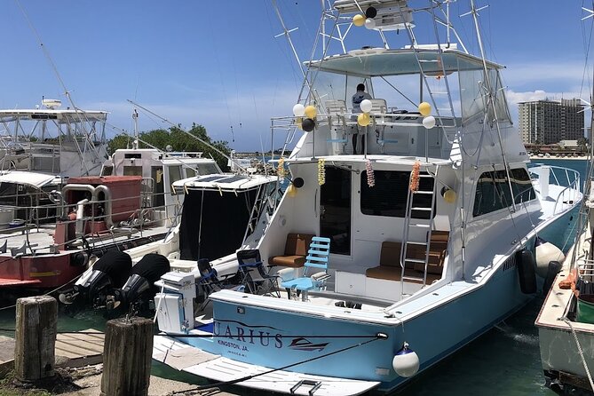 Private Yacht Party Boat Rental Excursion in Ocho Rios, Jamaica - Meet the Hatteras 55 Yacht and Vaughn’s Crew in Ocho Rios
