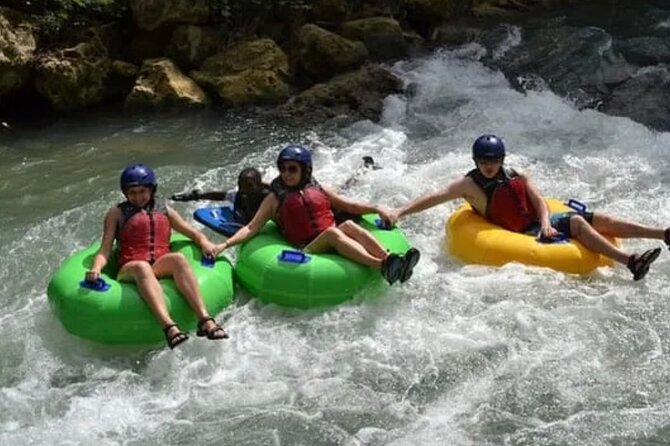 River rapids tubing rafting kayaking and beach Adventure - Platform jumping into the lagoon, then a private beach reset