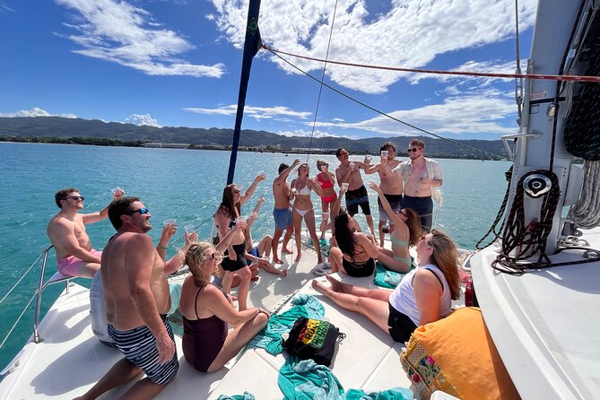 Sail Away in Montego Bay on a Private Catamaran - Private Catamaran Magic from Doctors Cave Beach