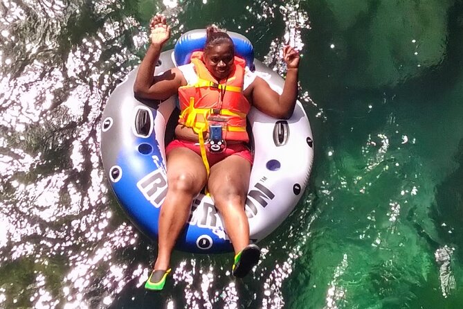 Triple Action pack Combo (Blue Hole, Horse back riding and river tubing) - Stop 3 at the Blue Hole heritage site: mini falls hike, rope swing, cliff jumps, lagoons, and a cave