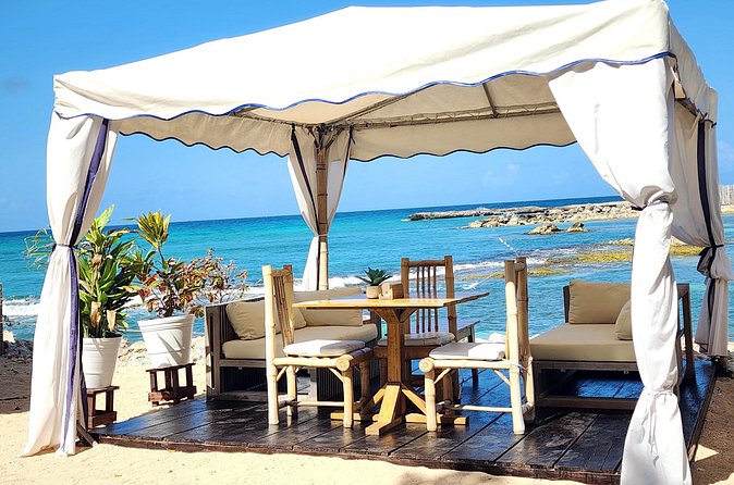 VIP Oceanfront Cabana at Bamboo Beach Club in Montego Bay - Line dancing, cocktail demonstrations, and optional beachside massage